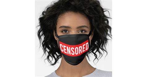 Censored Face Mask Zazzle