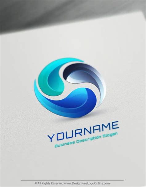 Online Free 3D Logo Maker - Synergy Logo Design | Plumbing logo, Logo 