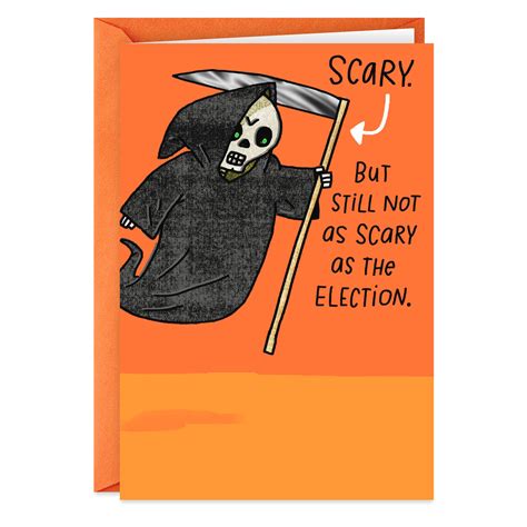 Grim Reaper Voting Funny Halloween Card Greeting Cards Hallmark