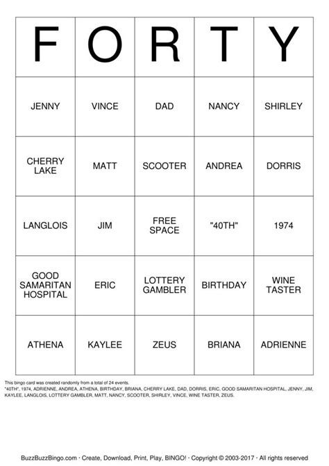 Birthday Bingo Cards To Download Print And Customize
