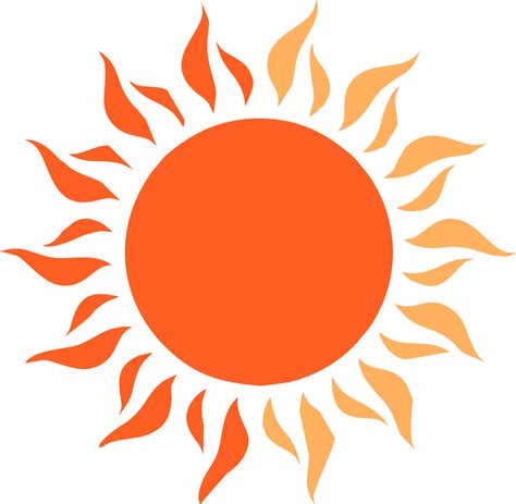 Transparent Hot Temperature Clipart Transparent Background Sun Icon