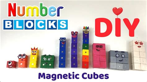Diy Numberblocks With Magnetic Cubes Playtime Club Tv Youtube