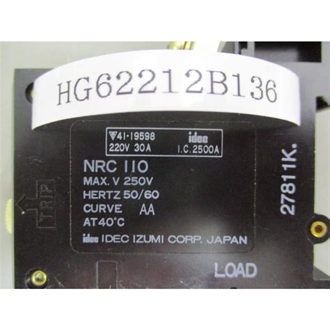 Idec Nrc110 Circuit Protector 220v 30a 2個 Hg62212b136growdetrading