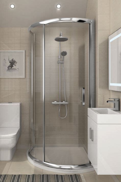 Create a stylish en suite. 860 x 860mm Pacific Single Entry Quadrant & En-Suite Set ...