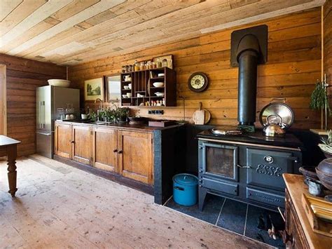 Vintage Country Cottage With Clear Finished Wood Interiors