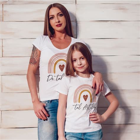 Pack De 2 Camisetas Madre E Hija En Algodón Color Blanca Etsy
