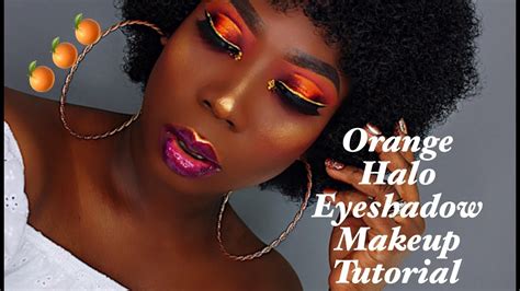 Orange Halo Eyeshadow Makeup Tutorial Youtube