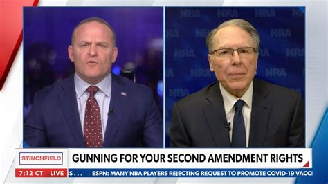 Nra Ceo And Evp Wayne Lapierre On Grant Stinchfield On Newsmax Prime Time February 17 2021