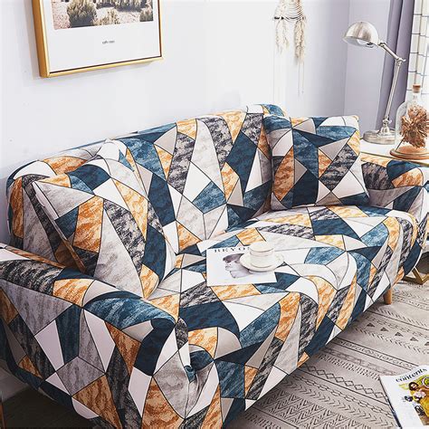 1234 Seater Printed Sofa Cover Polyester Stretch Couch Cover Slipcover Protector Ebay