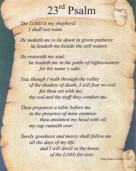 Free Printable Psalm Printable Version