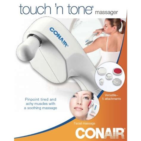 Geekshive Touch N Tone By Conair Massager With Five Attachments Back Massagers Massage