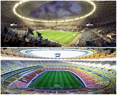 Arena națională is a retractable roof football stadium in bucharest, romania, which opened in 2011, on the site of the original stadionul național, which was demolished from 2007 to 2008. Finala Cupei Romaniei pe Arena Nationala, iar Supercupa la ...