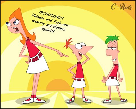 phineas and ferb dressed as candace by c hats on deviantart