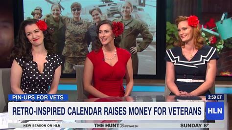 Pin Ups For Vets On The Michaela Show On Hln Youtube