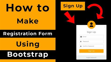 How To Make Registration Form In Bootstrap Youtube