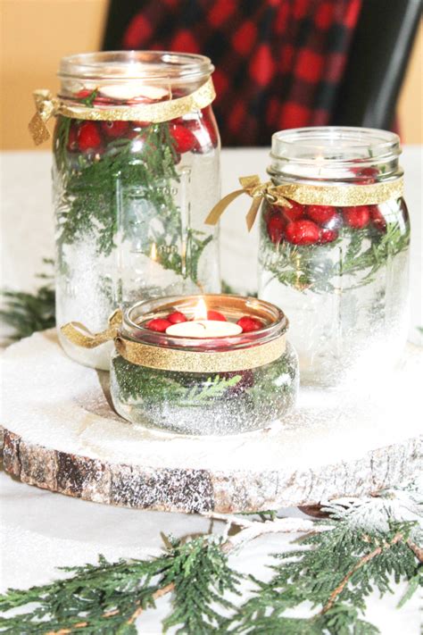 Floating Candle Holiday Centerpiece At Home With Zan