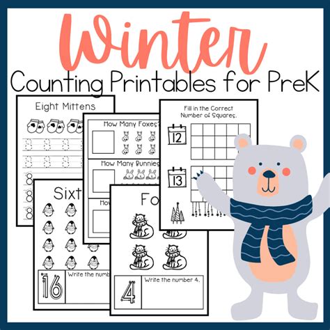 Winter Counting Worksheets