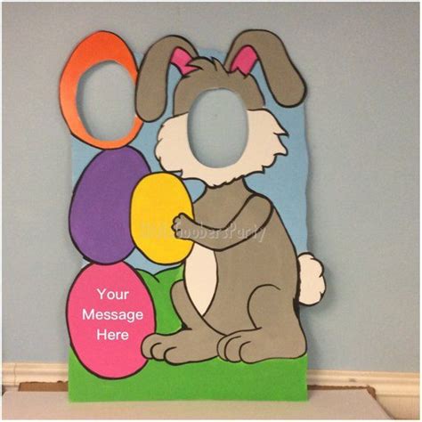 Easter Bunny Photo Booth Prop Personalized Easter Bunny Photo Op