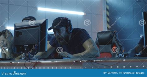 Gamer Destroying Keyboard After Losing Match Stock Image Image Of