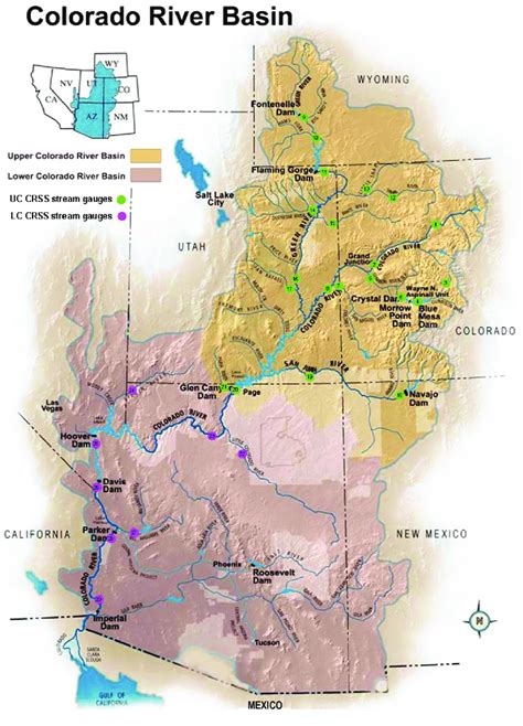 Figure C 3 Locations Of The Colorado River Basin Hydrologic Input