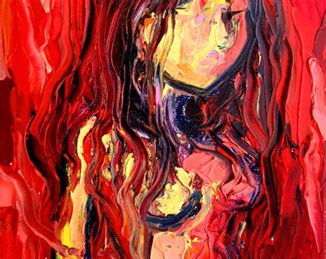 Nude Oil Painting Abstract Figure Impasto Art By Aja X Femme Etsy