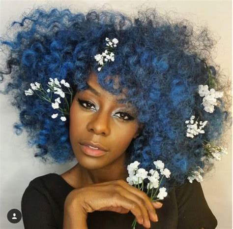 Blue hair is an interesting trend. Wednesday Motivation: Love Your Natural Hair Regardless Of ...