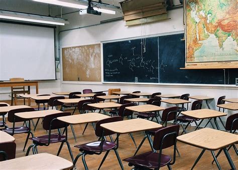 Hd Wallpaper Anime School Classroom Desks Wind Lonely Boy Seat