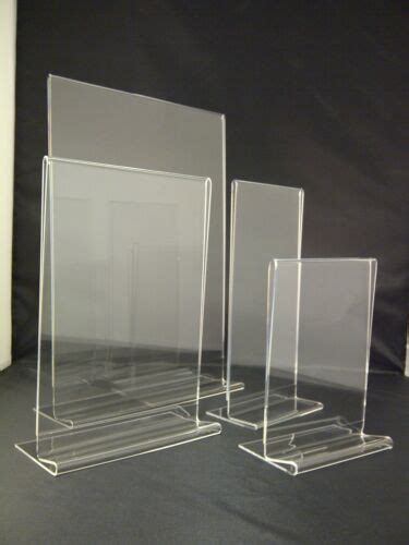 Double Sided Acrylic Poster Menu Holder Perspex Leaflet Display Stands