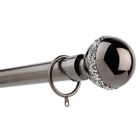 Its thickness ranges from 1 to 3 inches. Extendable Diamante Curtain Pole 120-220cm | Curtain ...