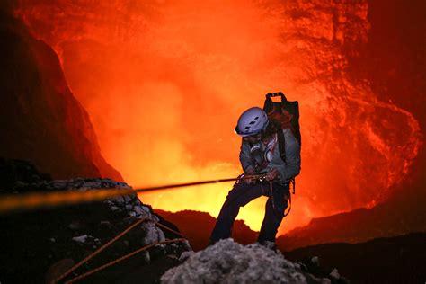 What Its Like To Rappel 1000 Feet Down Into A Volcano Wired