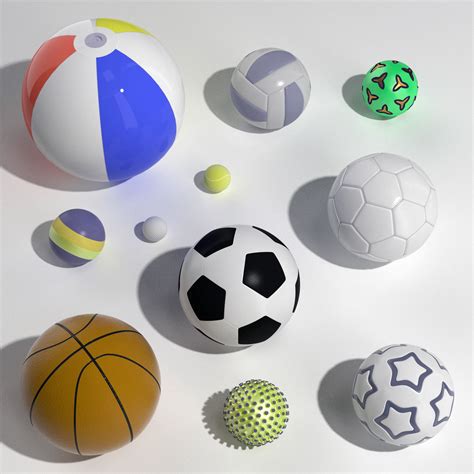 Balls 3d Basketball Cgtrader