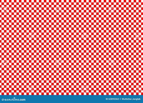 Red Square Pattern On White Background Stock Illustration