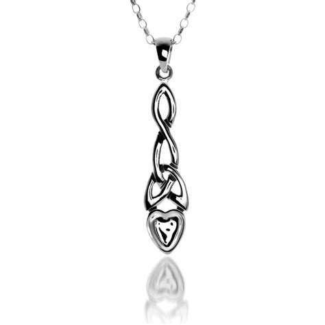 Welsh Lovespoon And Trinity Knot Pendant Celtic Lands