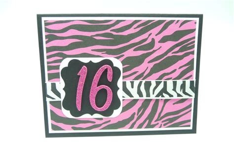 Girls 16th Birthday Card Sixteenth Birthday Card Bright Etsy 16th