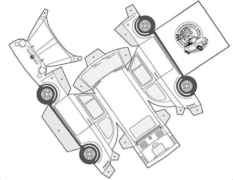 Printable 3d Paper Car Templates Images And Photos Fi