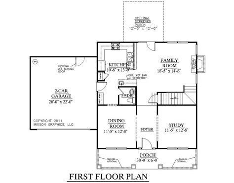 Make my house offers a wide range of readymade house plans of size 50*60 house plan configurations all over the country. House Plan 1883-A HARTWELL First Floor Plan - 1883 Square ...