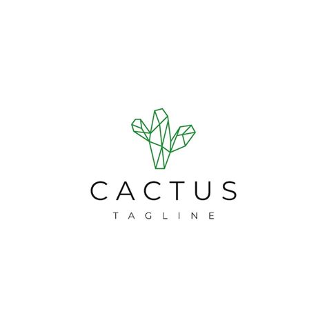 Premium Vector Cactus Logo Vector Icon Design Template