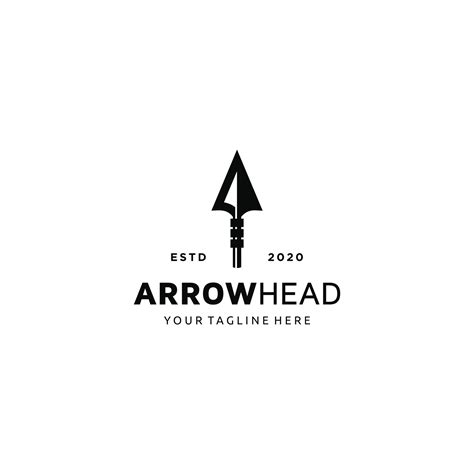 Native Indian Spear Arrowhead For Hunting Hunt Hunter Hipster Logo