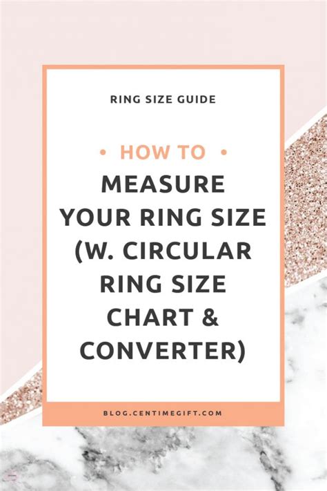 How To Measure Your Ring Size W Circular Ring Size Chart And Converter