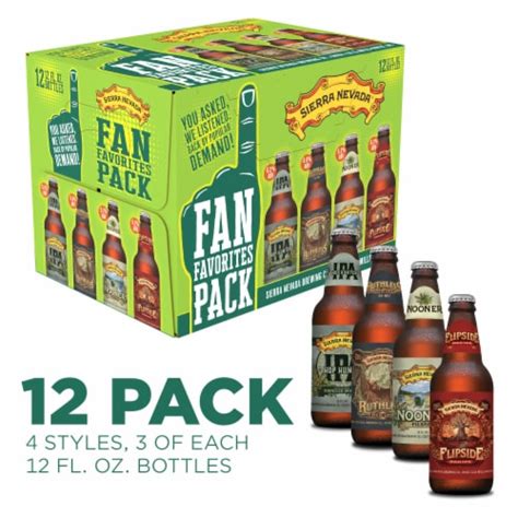 Sierra Nevada Fan Favorites Pack Craft Beer 12 Bottles 12 Fl Oz Ralphs
