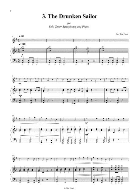 14 Fun Solos For Tenor Saxophone And Piano Music Sheet Download