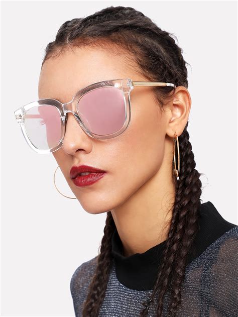 Clear Frame Sunglasses Emmacloth Women Fast Fashion Online