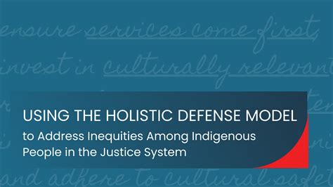 Using The Holistic Defense Model To Address Inequities Among Indigenous