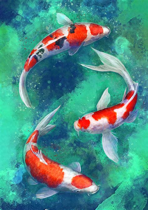 In other words, what you see is what you. "Zen Koi" - Canvas Art | Fleeting Art Studio
