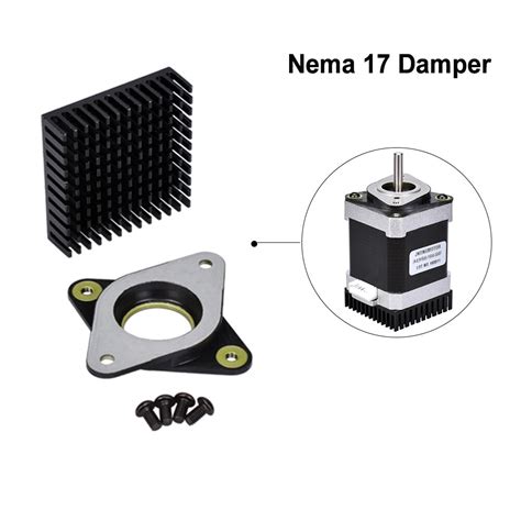 Nema 17 Damper 42mm Stepper Motor Nema 17 Heat Sink Meal And Rubber