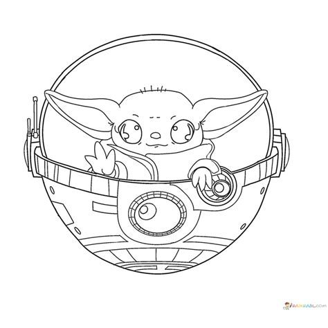 When baby yoda first came on the scene on the mandalorian, everyone fell in love with him. Baby Yoda Coloring Pages - Coloring Home