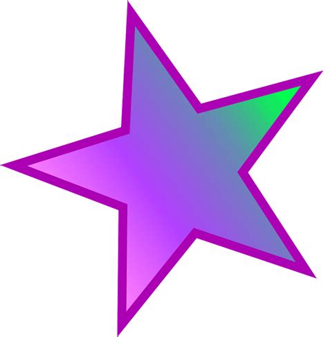Purple Star Clip Art Free