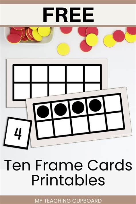 Free Ten Frame Cards Printable For Hands On Math Activities — My