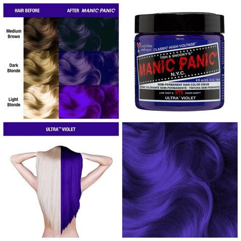 Фиолетовая краска для волос Ultra Violet Classic Hair Dye Manic Panic