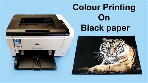 Amazing Colour Picture Printing On Black Paper Using Colour Laserjet